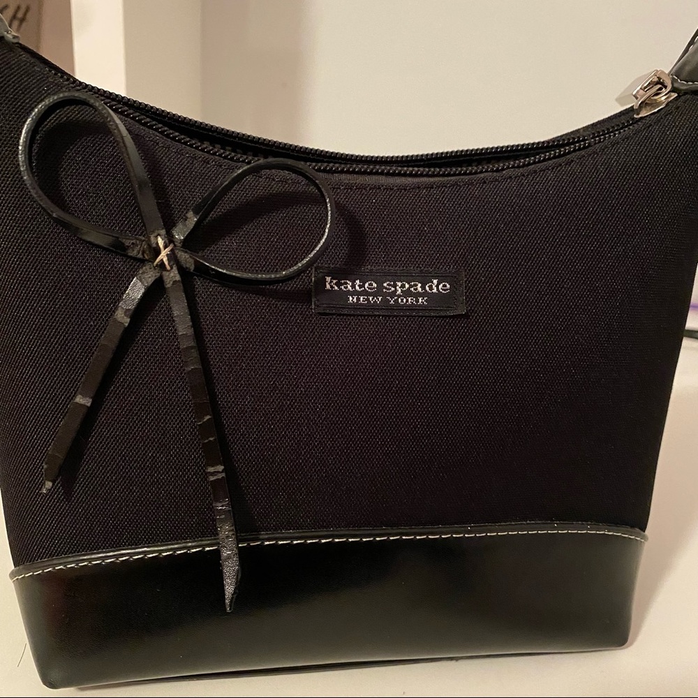 vintage black kate spade shoulder bag